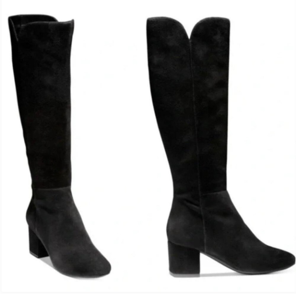 Cole Haan black suited over the knee boots size 7